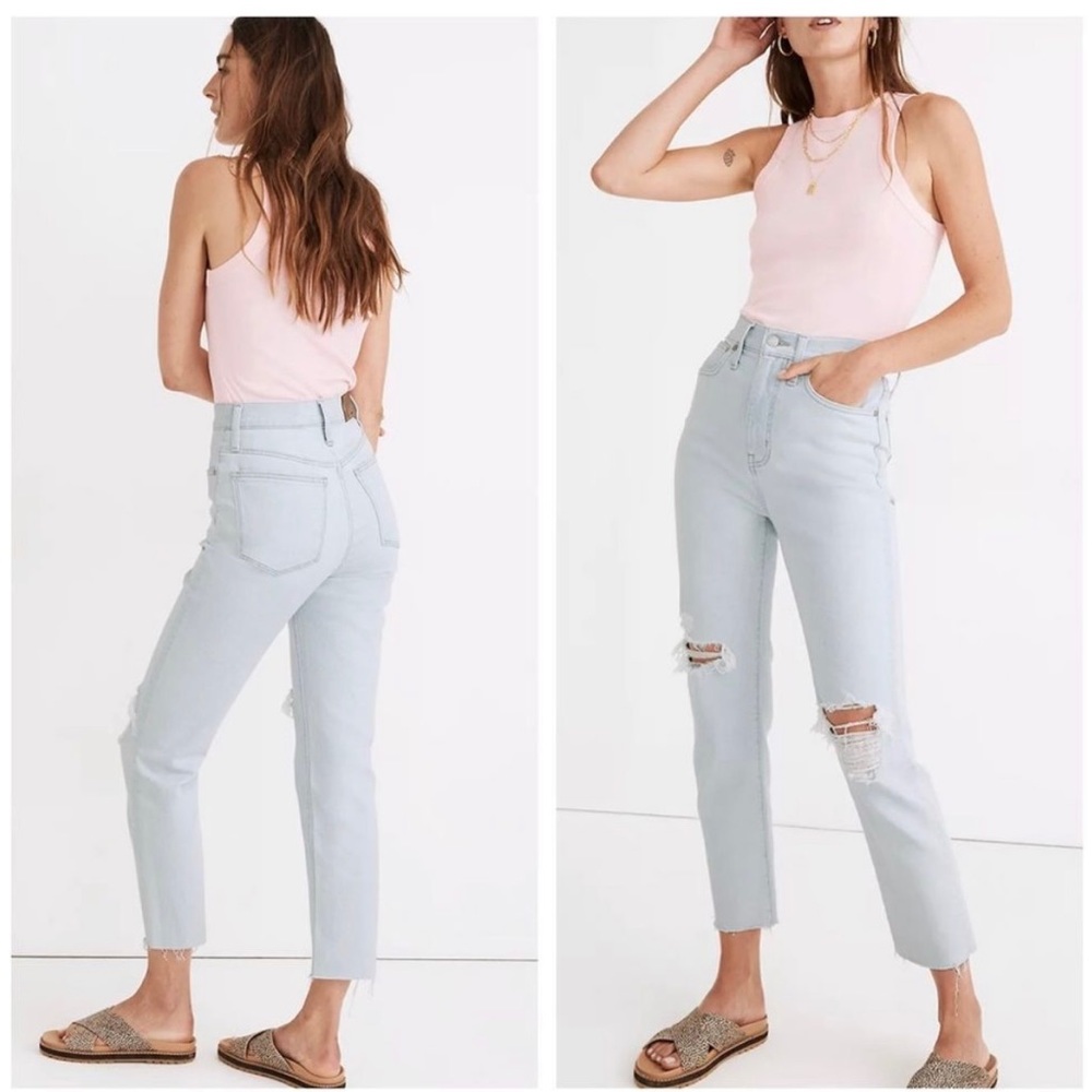 Madewell Mom Jean Size 26 Tall, Harman Wash